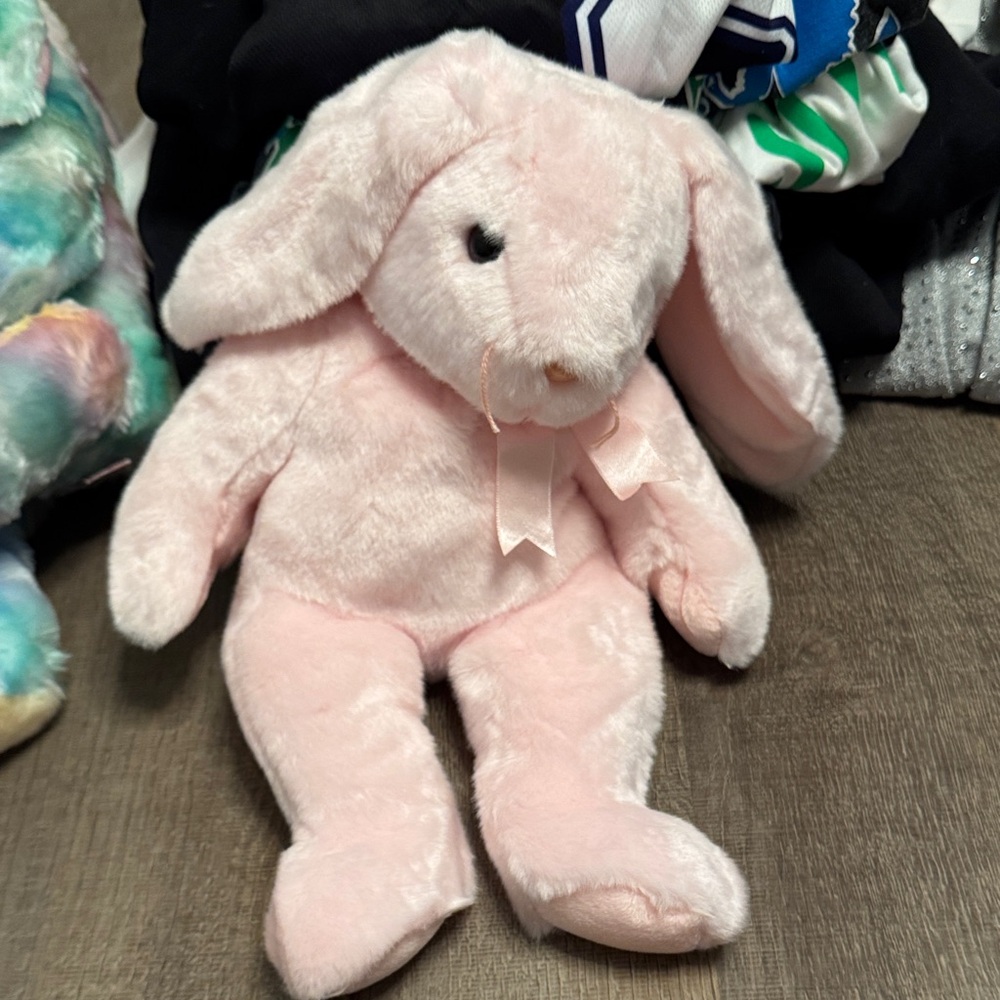 Ty Soft Pink Bunny Stuffed Animal